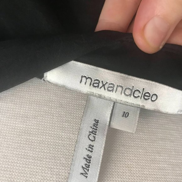 max and cleo Little Black Dress; straps removable - Size 10 - Picture 4 of 5